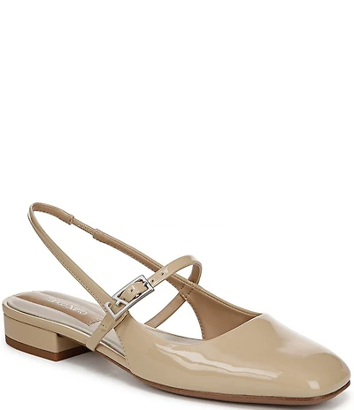 Franco Sarto Destin Patent Slingback Mary Jane Flats
