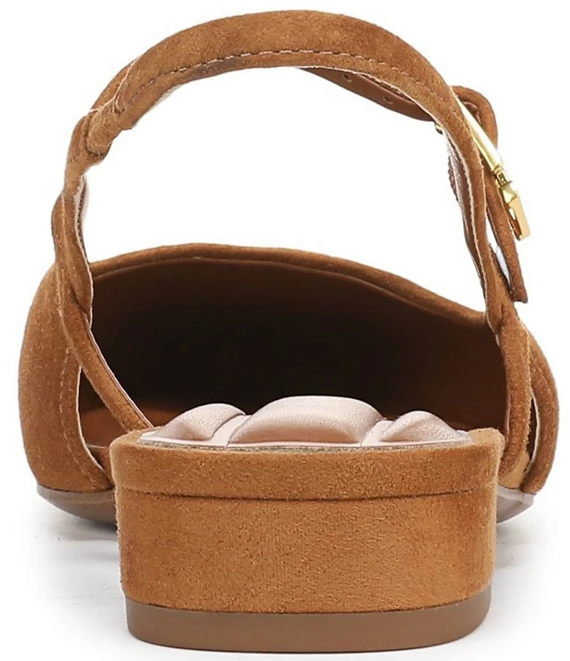 Franco Sarto Destin Suede Slingback Mary Jane Flats