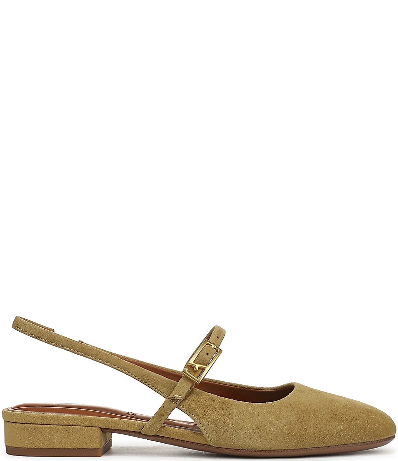 Franco Sarto Destin Suede Slingback Mary Jane Flats