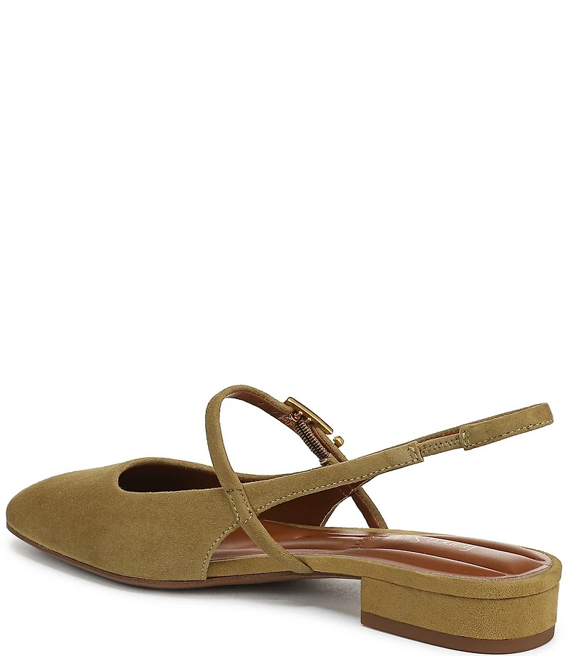 Franco Sarto Destin Suede Slingback Mary Jane Flats