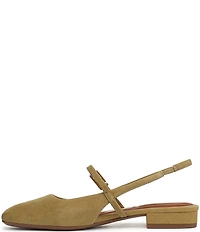 Franco Sarto Destin Suede Slingback Mary Jane Flats