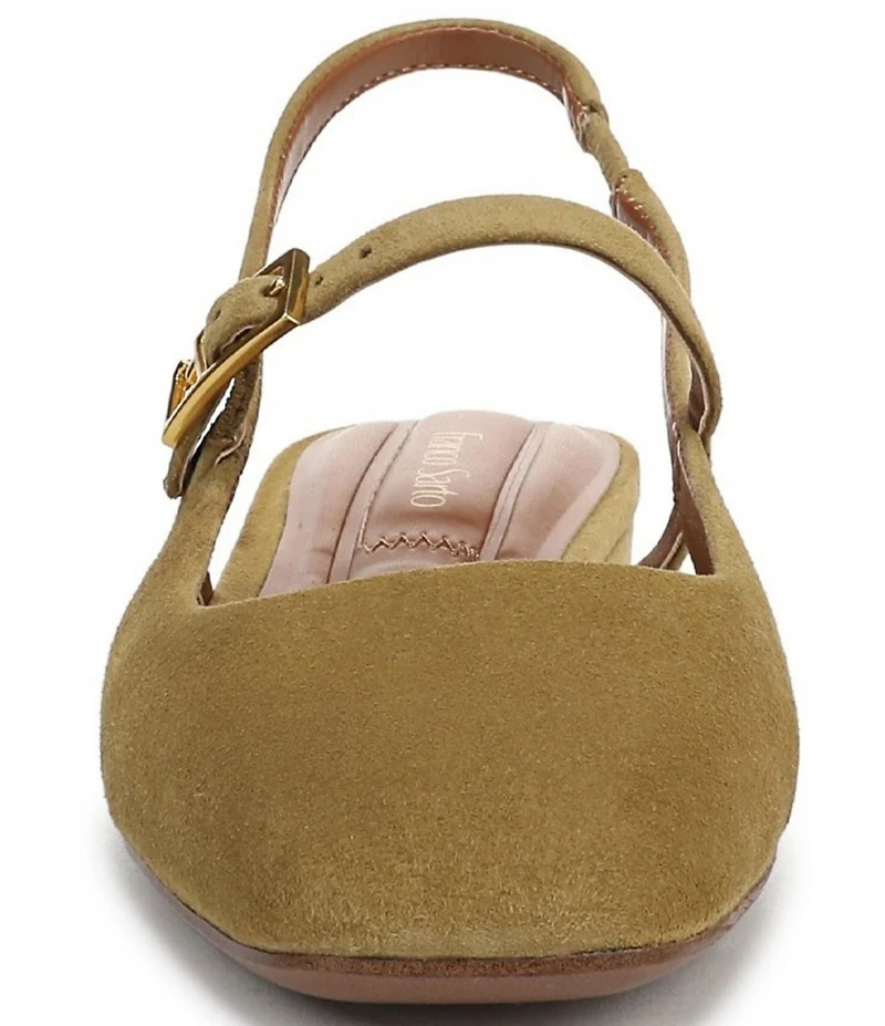 Franco Sarto Destin Suede Slingback Mary Jane Flats