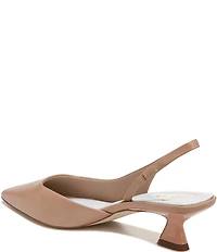 Sarto by Franco Sarto Devin Leather Pointed Toe Kitten Heel Slingback Pumps