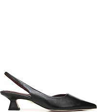 Sarto by Franco Sarto Devin Leather Pointed Toe Kitten Heel Slingback Pumps