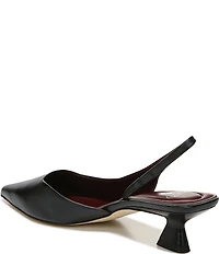 Sarto by Franco Sarto Devin Leather Pointed Toe Kitten Heel Slingback Pumps