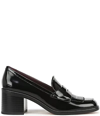 Franco Sarto Elian Patent Block Heel Kiltie Penny Loafers