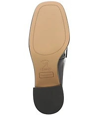 Franco Sarto Elian Patent Block Heel Kiltie Penny Loafers