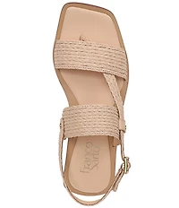 Franco Sarto Enrica 2 Raffia Thong Sandals