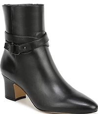 Franco Sarto Flexa Caden Leather Block Heel Booties