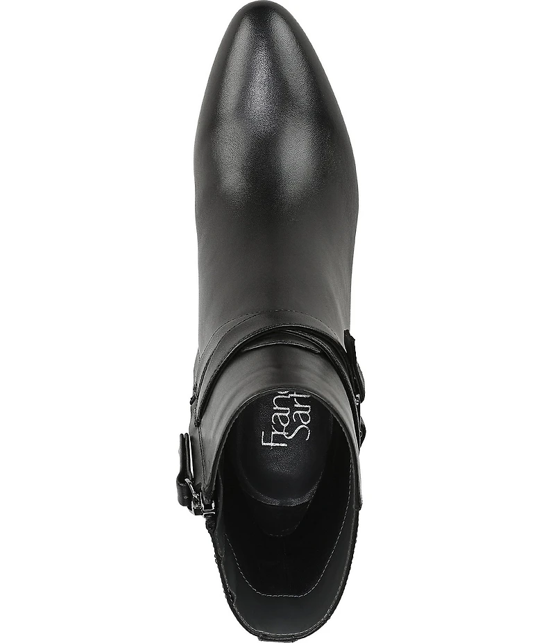 Franco Sarto Flexa Caden Leather Block Heel Booties