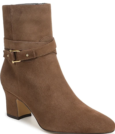 Franco Sarto Flexa Caden Suede Block Heel Booties