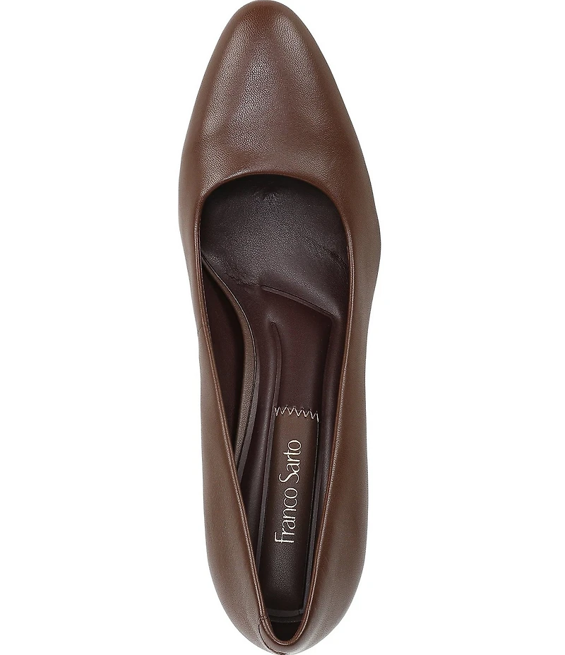 Franco Sarto Flexa Junia Leather Pointed Toe Pumps