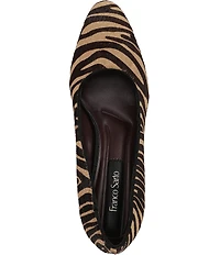 Franco Sarto Flexa Junia Zebra Print Calf Hair Pointed Toe Pumps