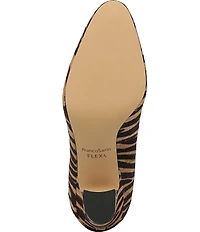 Franco Sarto Flexa Junia Zebra Print Calf Hair Pointed Toe Pumps