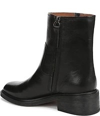 Franco Sarto Gillian Leather Buckle Hardware Booties