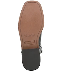 Franco Sarto Gillian Leather Buckle Hardware Booties