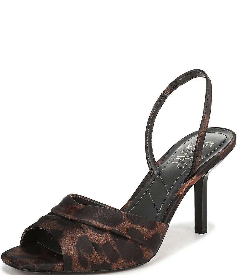Franco Sarto Gogia Leopard Print Slingback Dress Sandals