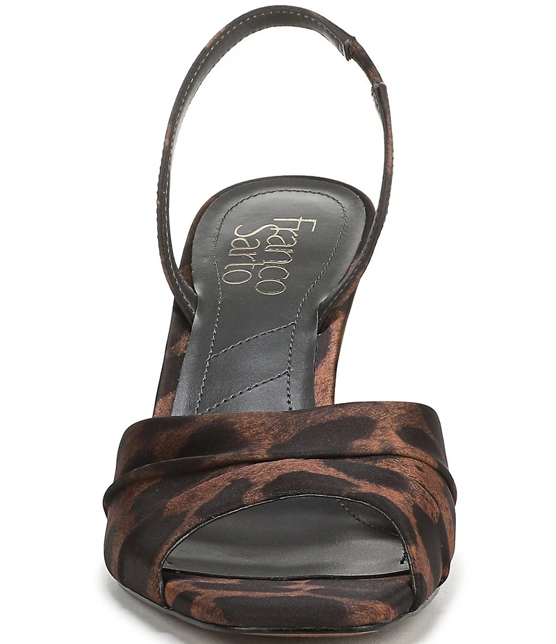 Franco Sarto Gogia Leopard Print Slingback Dress Sandals