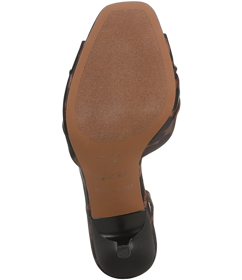 Franco Sarto Gogia Leopard Print Slingback Dress Sandals