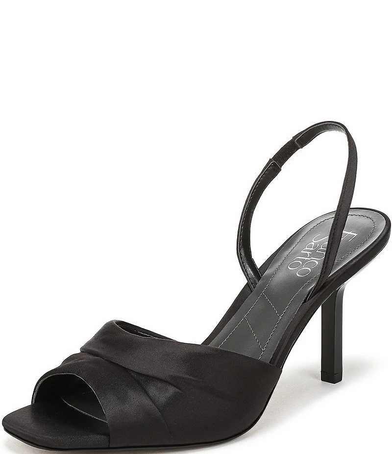 Franco Sarto Gogia Satin Slingback Dress Sandals