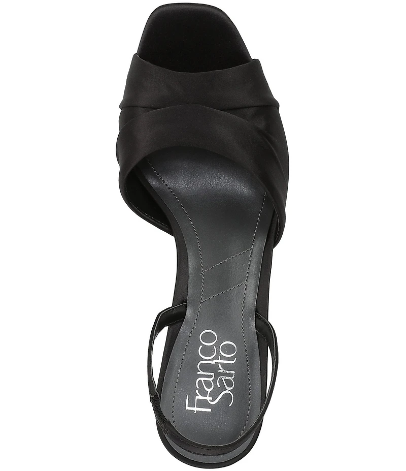 Franco Sarto Gogia Satin Slingback Dress Sandals