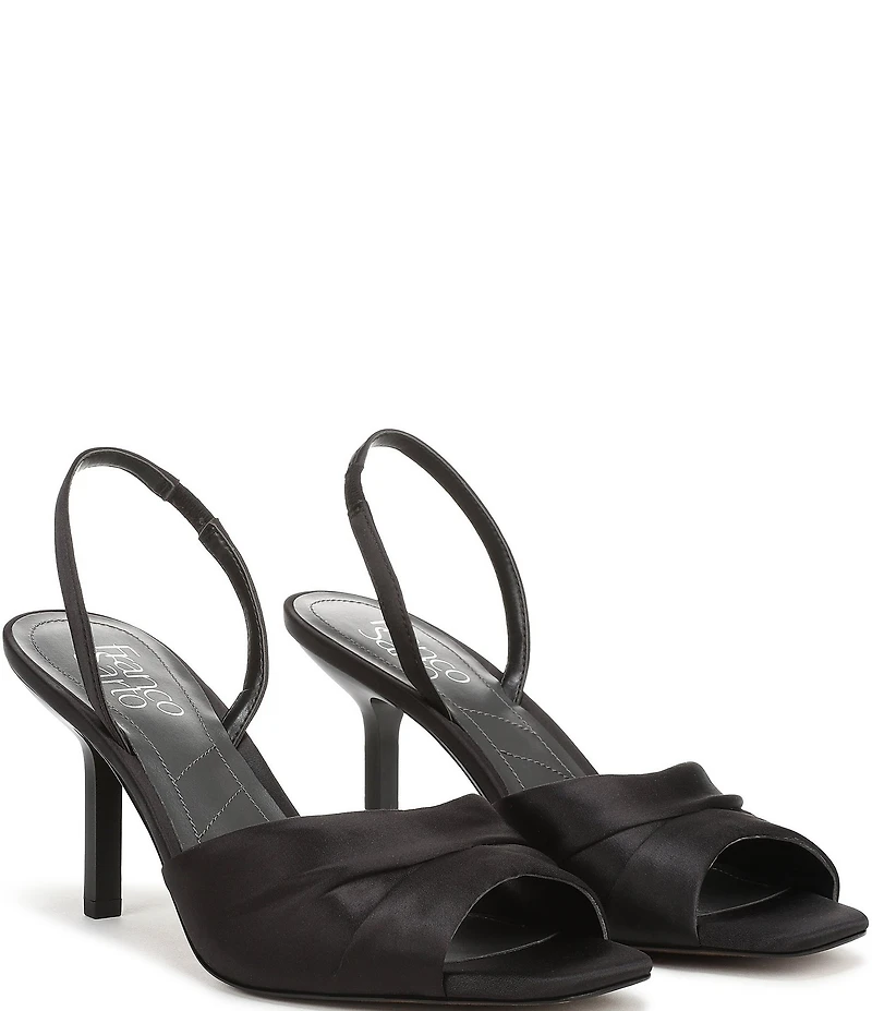 Franco Sarto Gogia Satin Slingback Dress Sandals