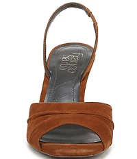 Franco Sarto Gogia Suede Slingback Dress Sandals