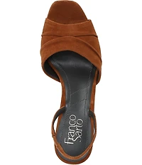 Franco Sarto Gogia Suede Slingback Dress Sandals