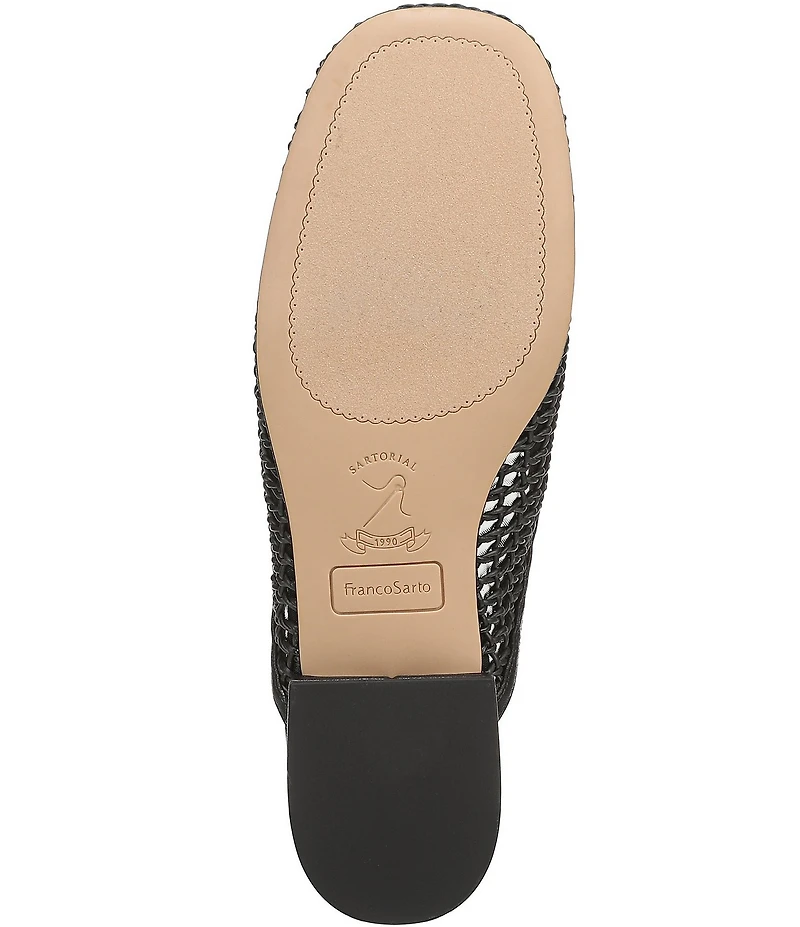 Franco Sarto Holland Woven Raffia Mules