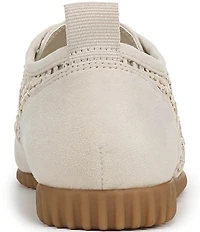 Franco Sarto Hollis 2 Woven Raffia Lace Up Sneakers