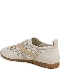 Franco Sarto Hollis 2 Woven Raffia Lace Up Sneakers