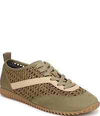 Franco Sarto Hollis 2 Woven Raffia Lace Up Sneakers
