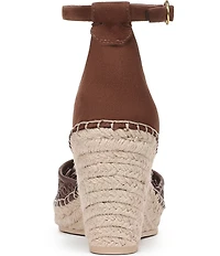 Franco Sarto Idalia Raffia Ankle Wrap Wedge Espadrille Sandals