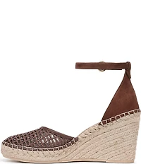 Franco Sarto Idalia Raffia Ankle Wrap Wedge Espadrille Sandals