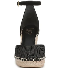 Franco Sarto Idalia Raffia Ankle Wrap Wedge Espadrille Sandals