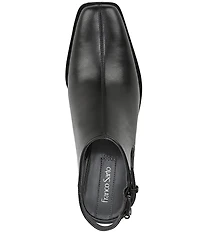 Franco Sarto Isadora Leather Slingback Shooties