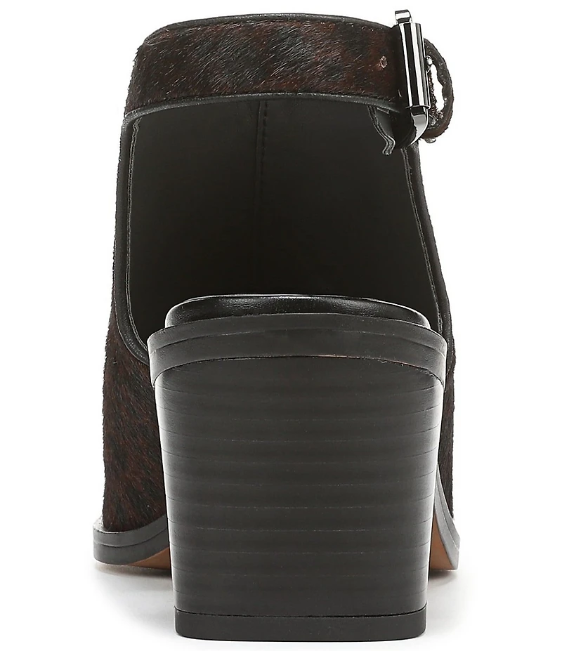 Franco Sarto Isadora Leopard Print Calf Hair Slingback Shooties