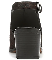 Franco Sarto Isadora Leopard Print Calf Hair Slingback Shooties