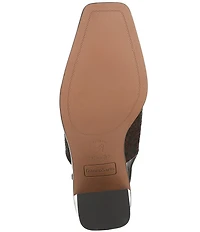 Franco Sarto Isadora Leopard Print Calf Hair Slingback Shooties