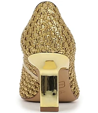 Franco Sarto Julissa 2 Fishnet and Mesh Pointed Toe Metal Heel Pumps