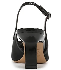 Franco Sarto Jurina Mesh Slingback Pointed Patent Cap Toe Pumps