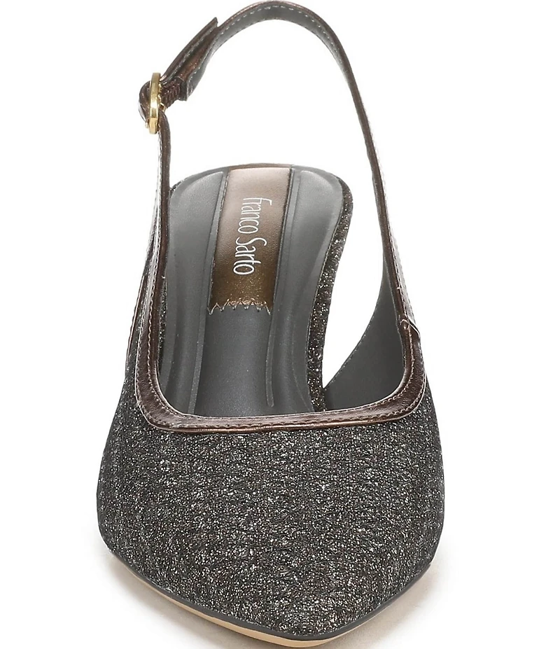 Franco Sarto Jurina3 Textured Glitter Slingback Pumps