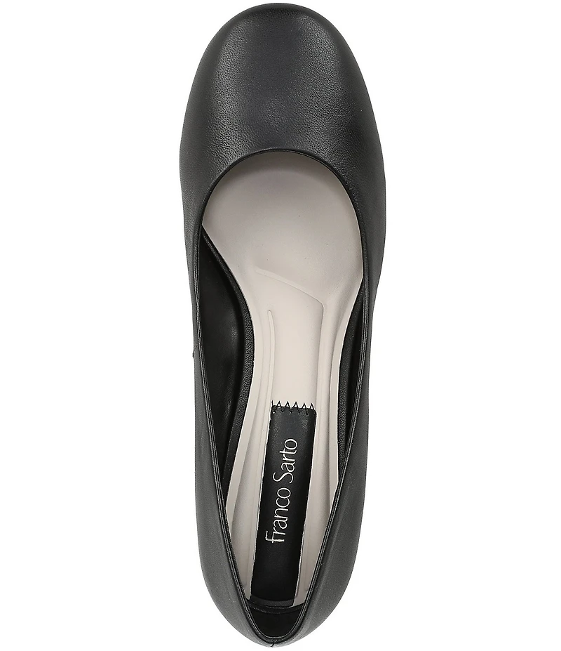 Franco Sarto Kamari Leather Round Toe Pumps