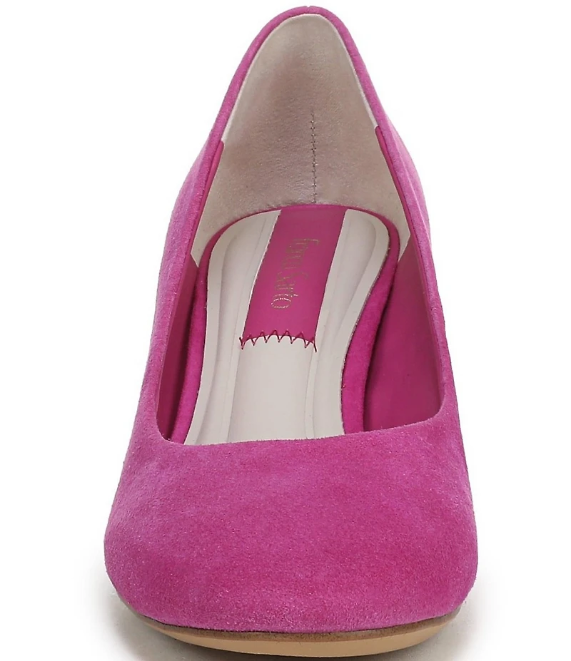 Franco Sarto Kamari Suede Round Toe Pumps