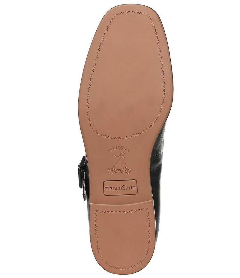 Franco Sarto Kenley Leather T-Strap Flats