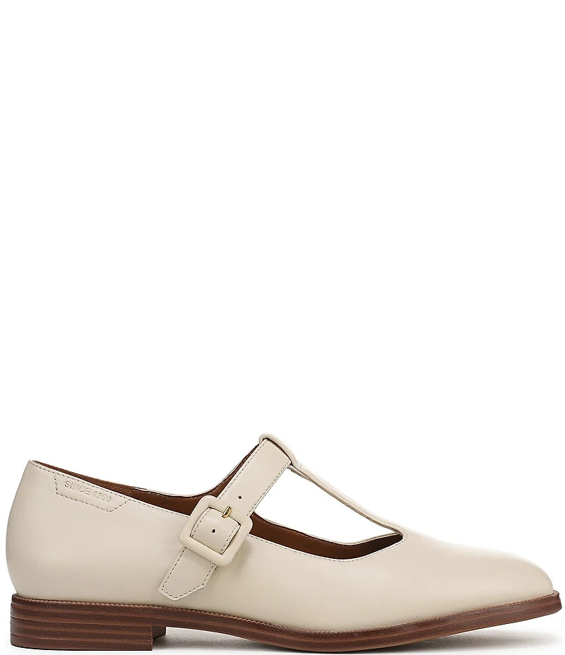 Franco Sarto Kenley Leather T-Strap Flats