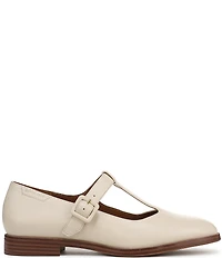 Franco Sarto Kenley Leather T-Strap Flats