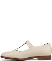 Franco Sarto Kenley Leather T-Strap Flats