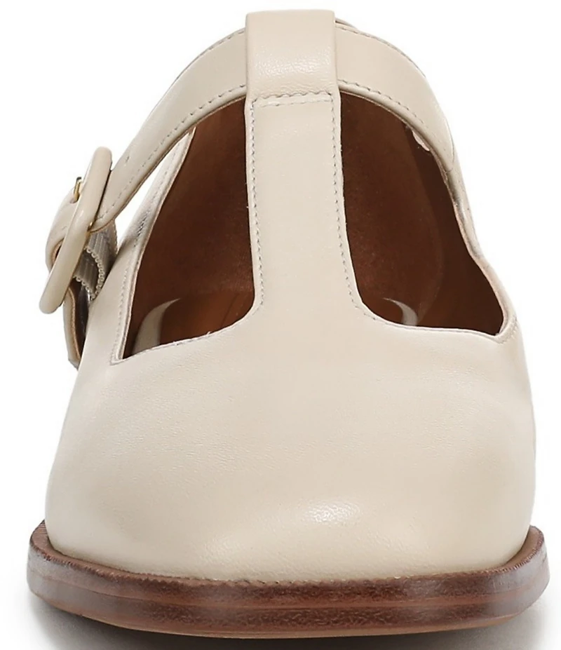 Franco Sarto Kenley Leather T-Strap Flats