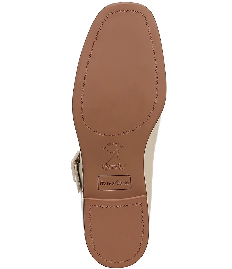 Franco Sarto Kenley Leather T-Strap Flats